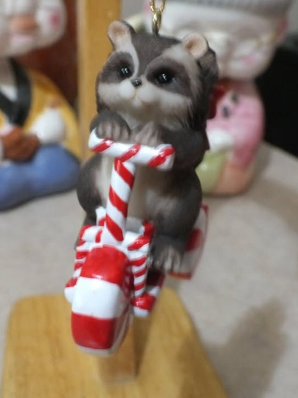 CHARMING TAILS "Tricycle Built From Treats" Ornament